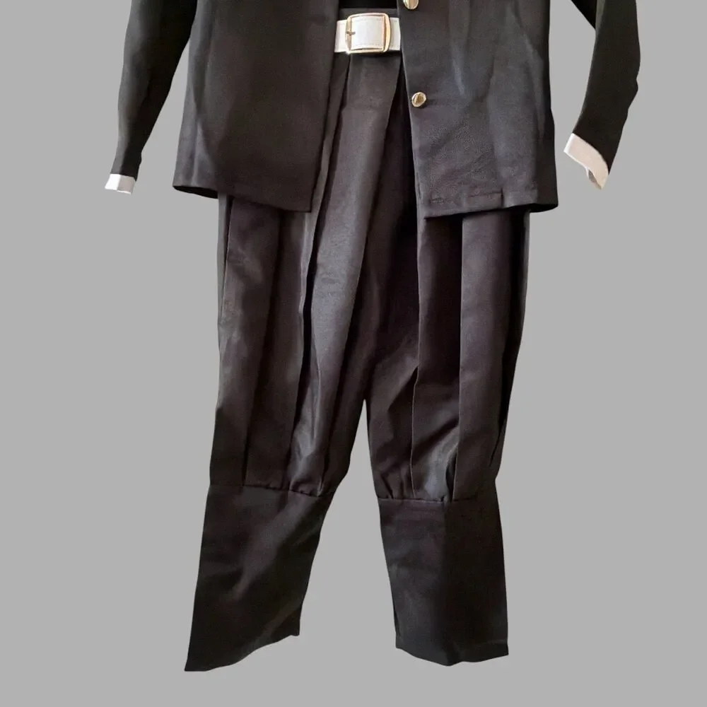 Demon Slayer Kimetsu no Yaiba Zenitsu Cosplay Costume Halloween Kids Size S
